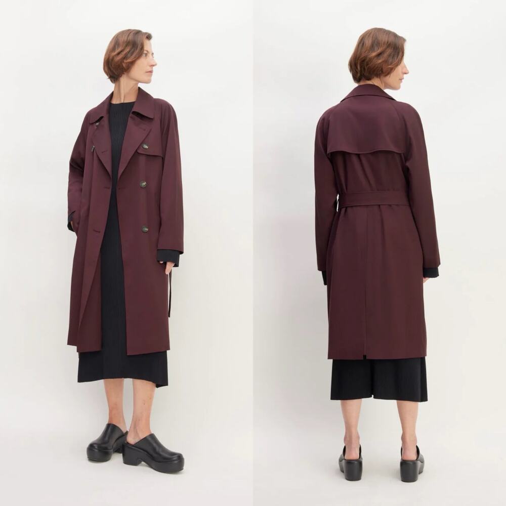 Everlane Burgundy Women's Trench Coat
